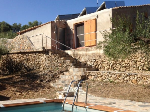 Pool and house